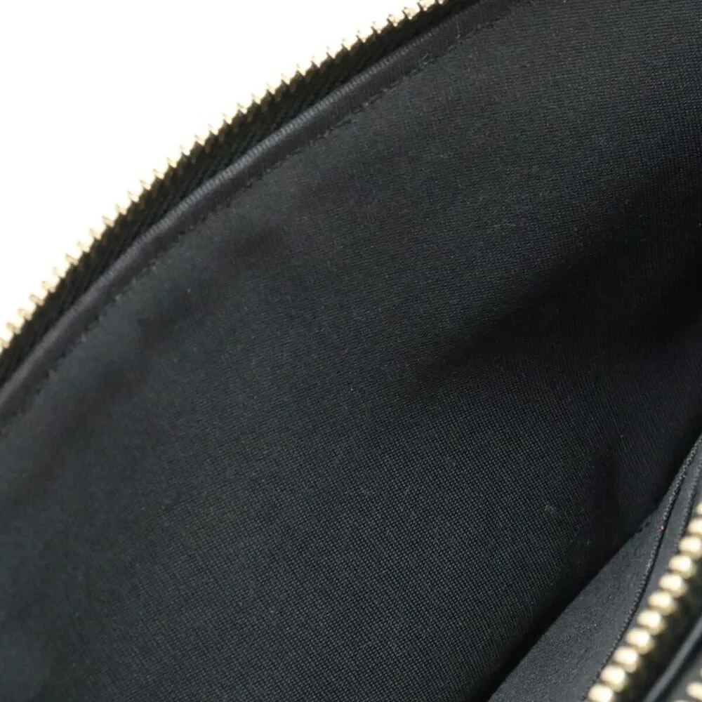 Chanel Canvas Leather Chain Wallet Navy